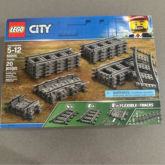 LEGO City 60205 Tracks | Retired Train Track Expansion Set (20 pcs) | New Sealed - Picture 1 of 5